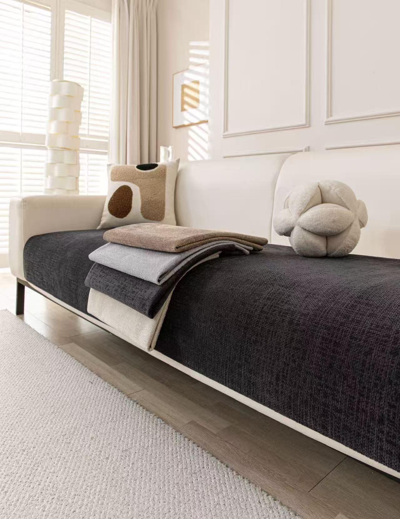 Dekorativni Prekrivač za Krevet 70x150 cm – Mekan Minimal Stil 4 Boje