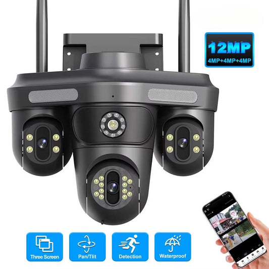 IP Wifi Kamera sa Tri rotirajucih sočiva i 12MP Rezolucijom