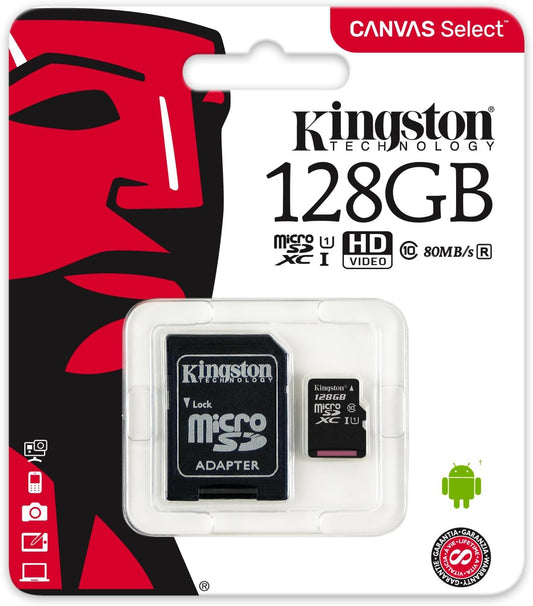 KINGSTON Memorijska kartica MicroSD 128GB + adapter