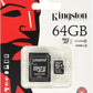 KINGSTON memorijska kartica MicroSD 64GB + adapter