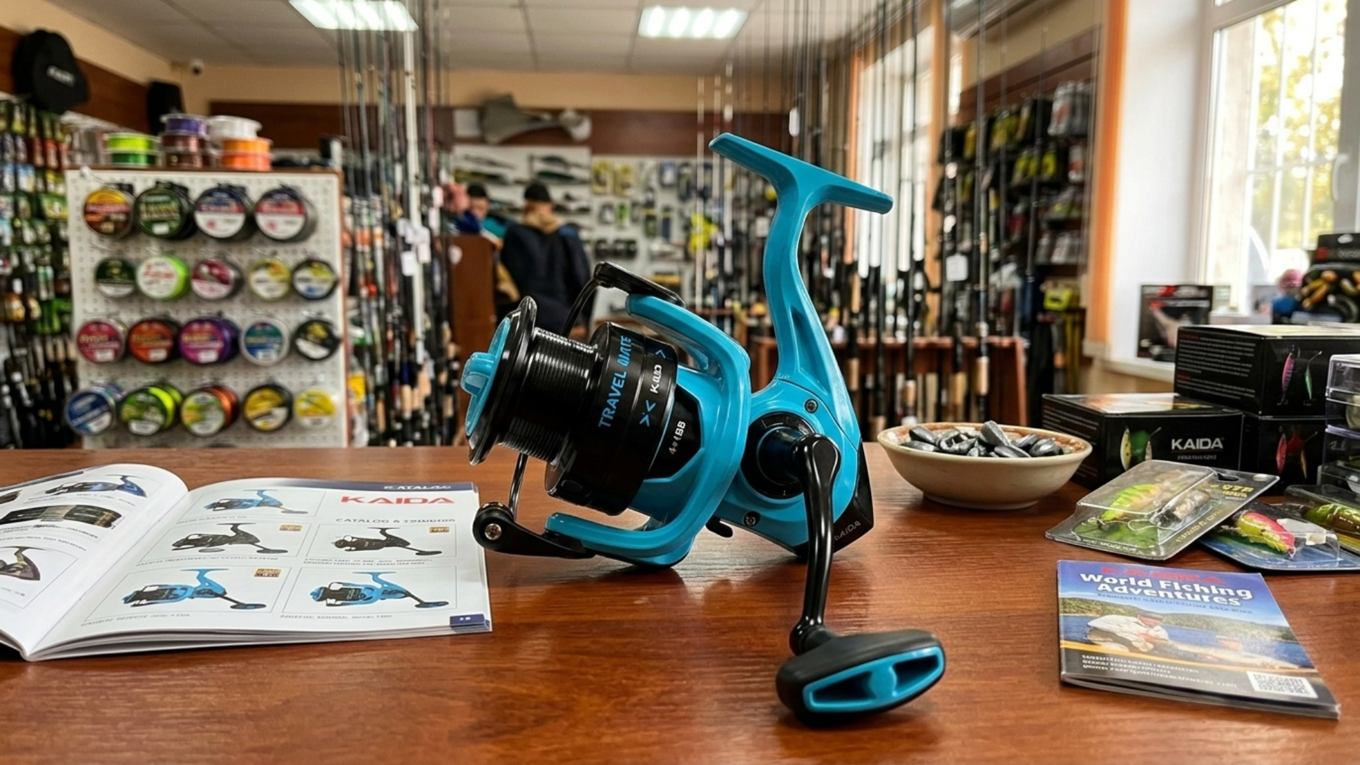 Kaida Travel Mate 2000 Mašinica za Ribolov – Bezineraciona Spinning Rola 5.2:1