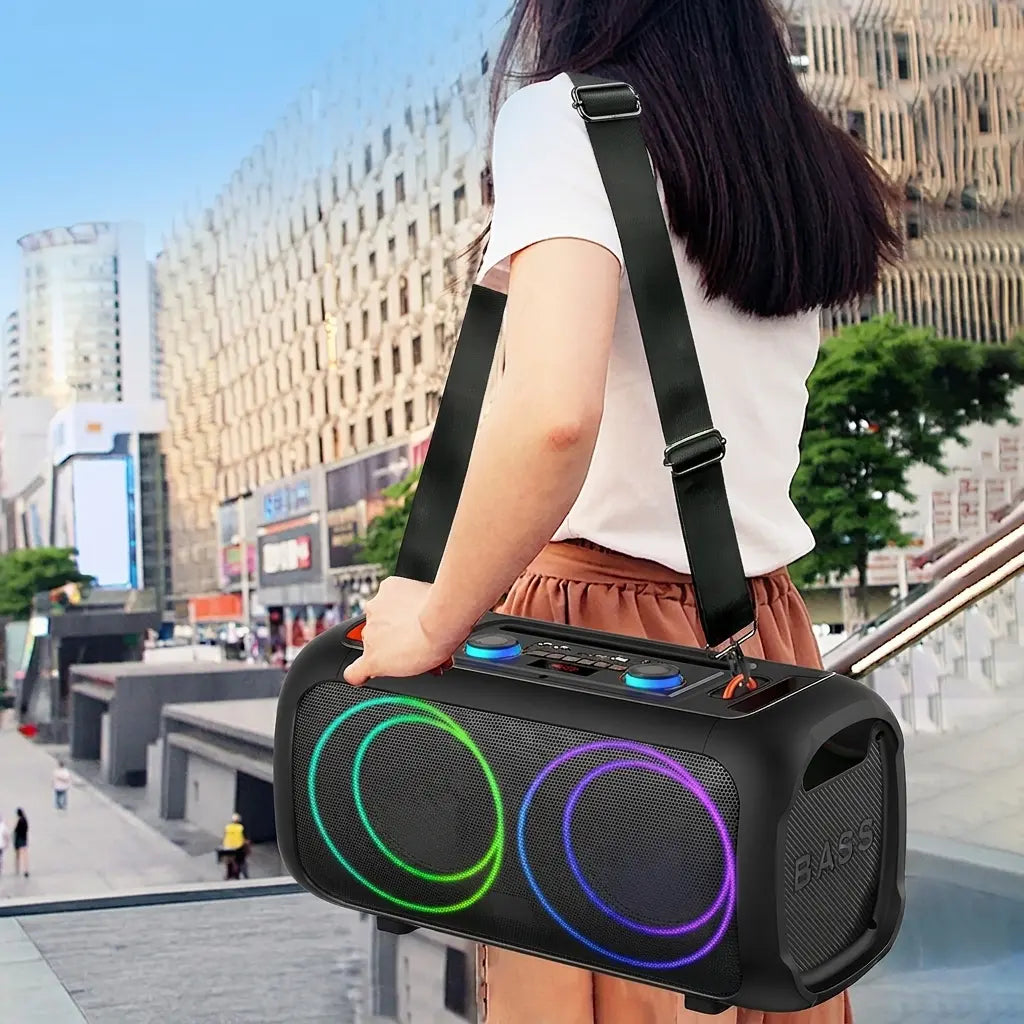 ZQS-L17 Karaoke Bluetooth Zvučnik 40W sa Mikrofonom i LED Svetlima