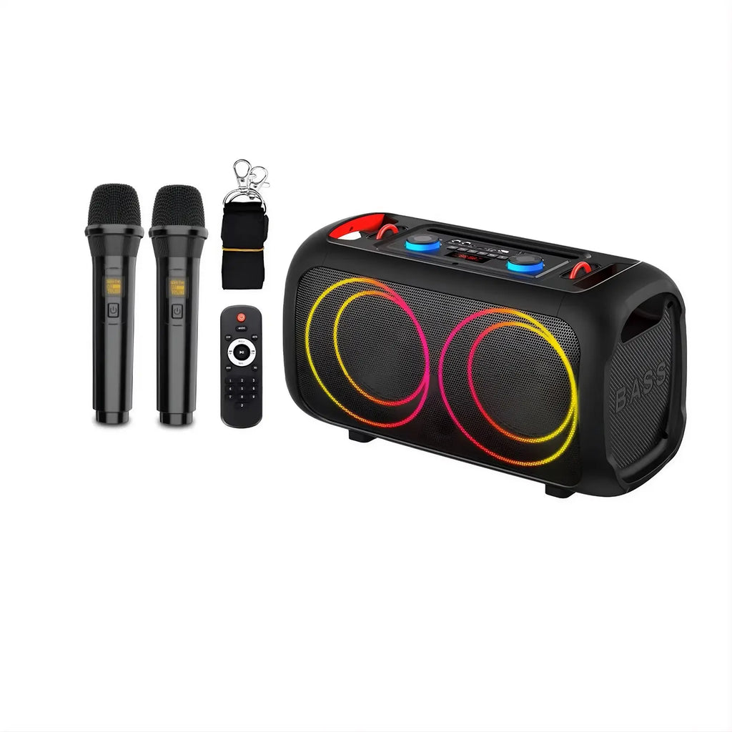 ZQS-L17 Karaoke Bluetooth Zvučnik 40W sa Mikrofonom i LED Svetlima