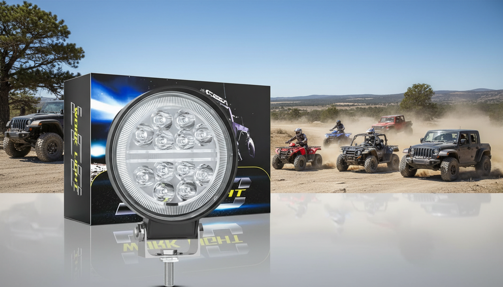 LED radno svetlo 48W 4″ – Okruglo, 12V/24V, za motor i off-road