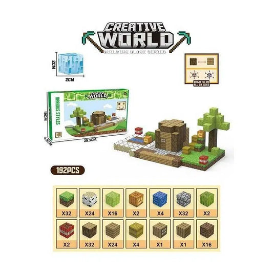 Minecraft magnetne kocke set od 192 delova