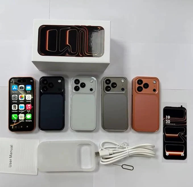 Mini iPhone 17 Pro Max 5G 4/64GB – Ultra Kompaktan Android 14 Smart Telefon sa Dual SIM, HD Kamerom i Premium Dizajnom