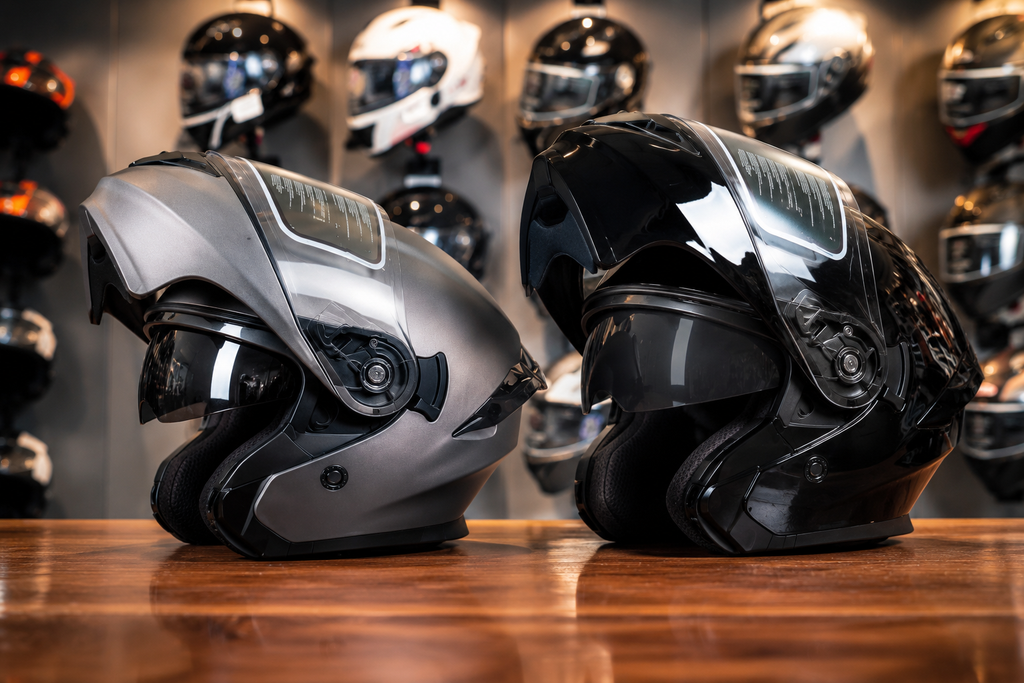 Moto Kaciga na Preklop Flip-Up sa Duplim Vizirom – Modularna Kaciga za Motor, Skuter i Touring Vožnju