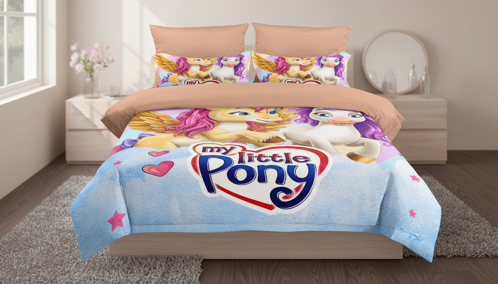My Little Pony 5D Dečija Posteljina 140x200 – Šareni Premium Set za Singl Krevet