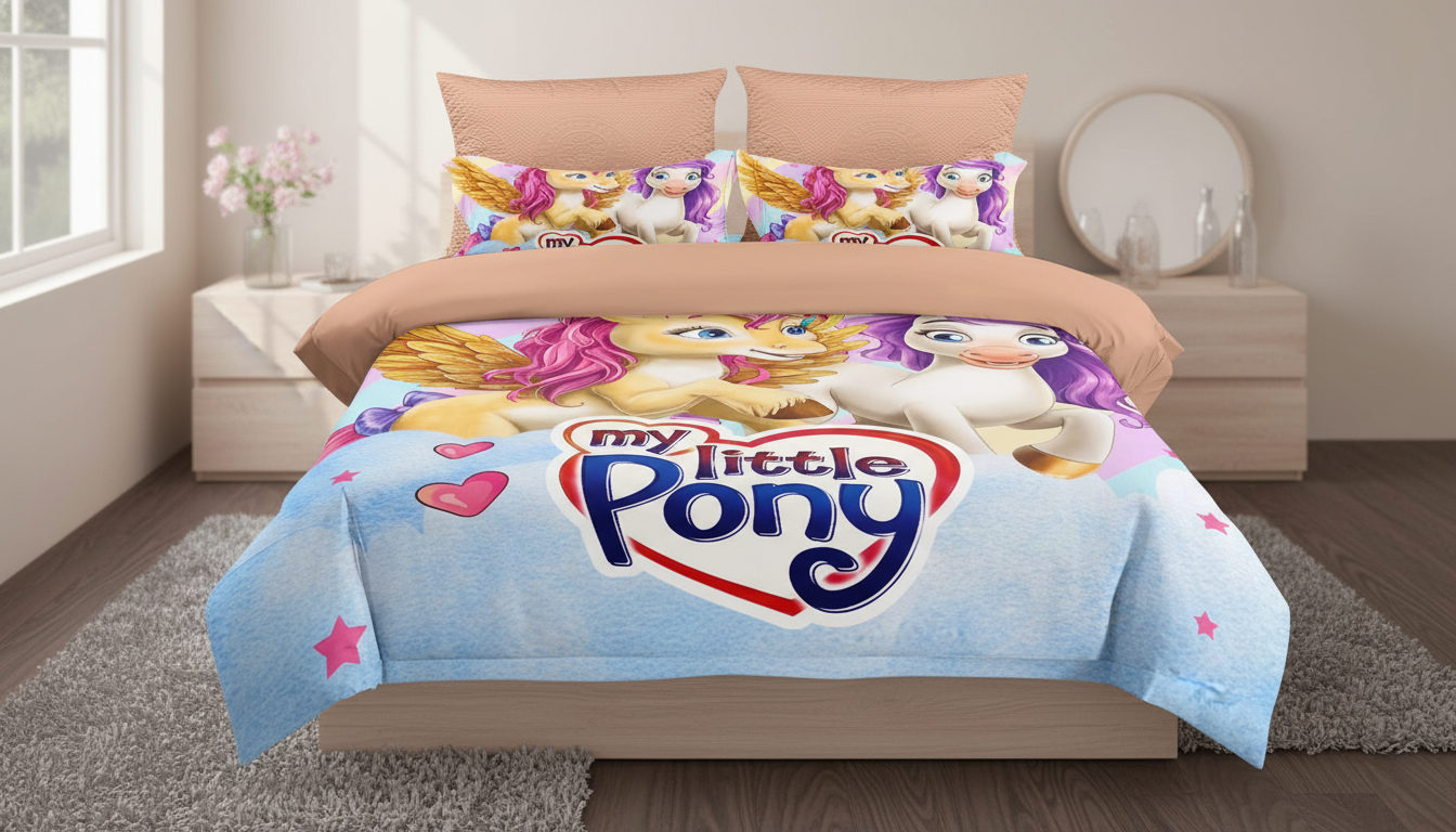 My Little Pony 5D Dečija Posteljina 140x200 – Šareni Premium Set za Singl Krevet