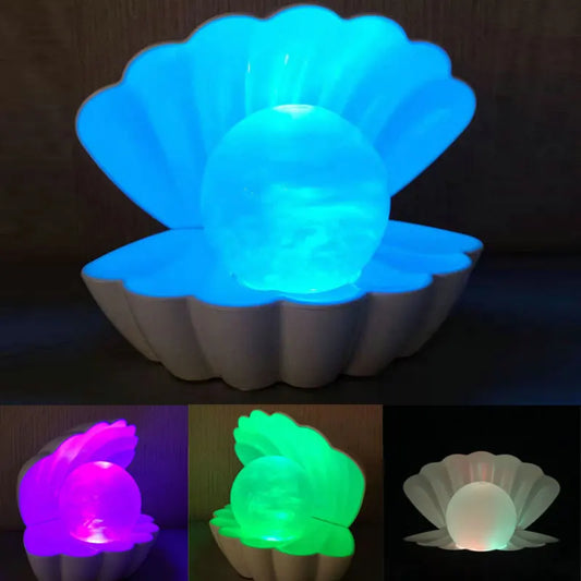 Led RGB lampa u obliku skoljke