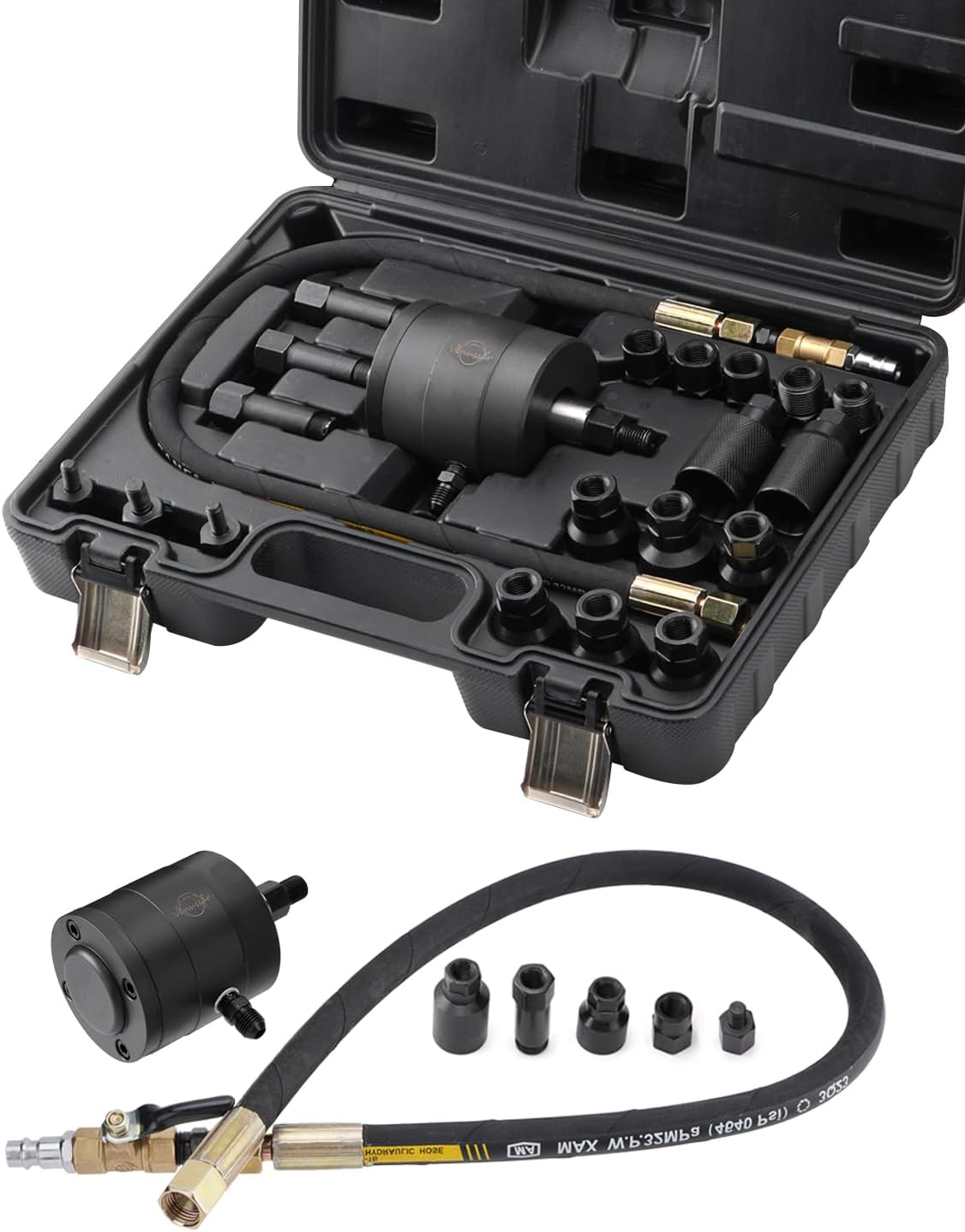 Pneumatski alat za vađenje dizni 6-8 bara 20-30 Nm sa adapterima