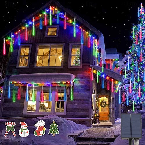 RGB Meteorska ledena kisa Novogodisnje lampice