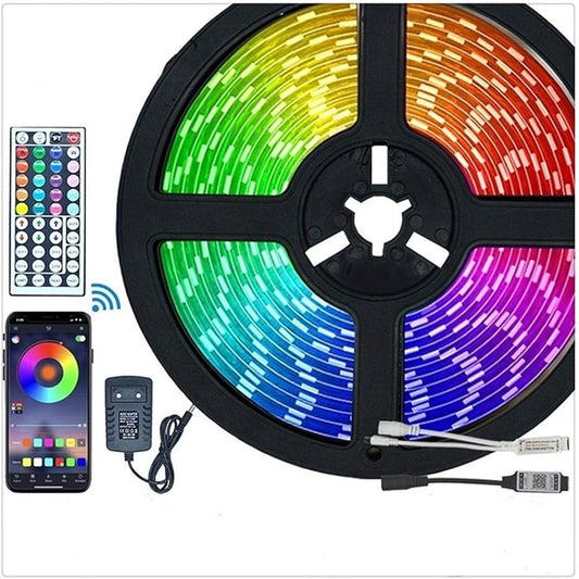 Rgb led traka 10m sa napajanjem, daljinskim, wifi / bluetooth kontrolom