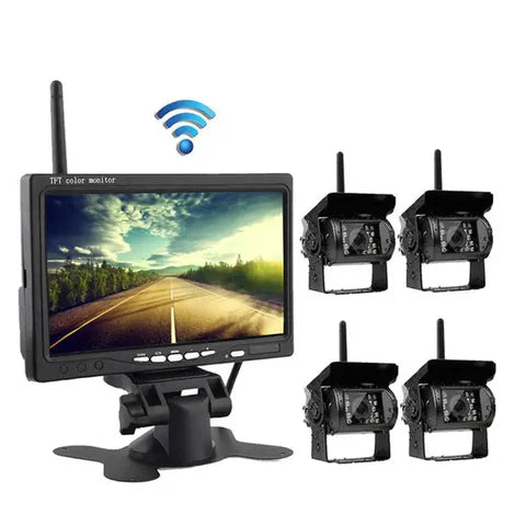 Monitor Ekran 7 inca sa 4 wiFi kamere 12V/24V