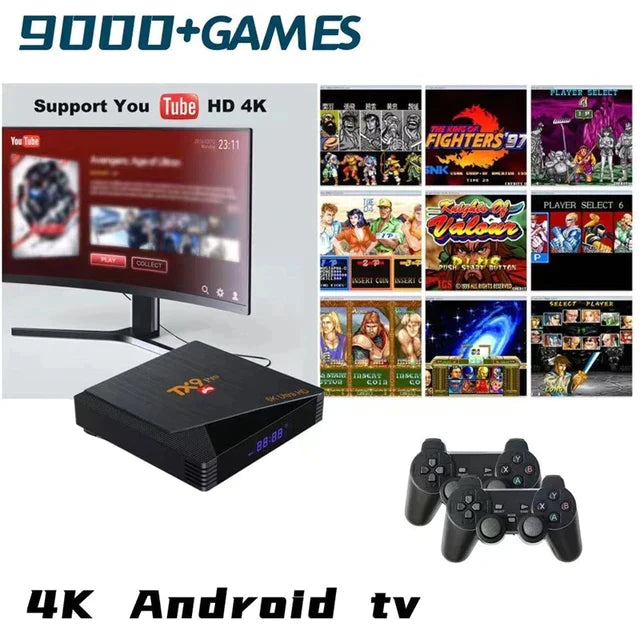 Android Tv Box TX9 pro 6K + Retro konzola za igranje