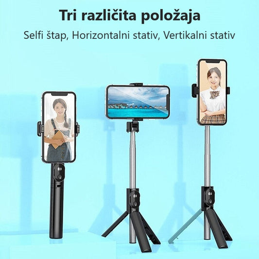 Selfi stap bezicni + stativ 2u1 P20