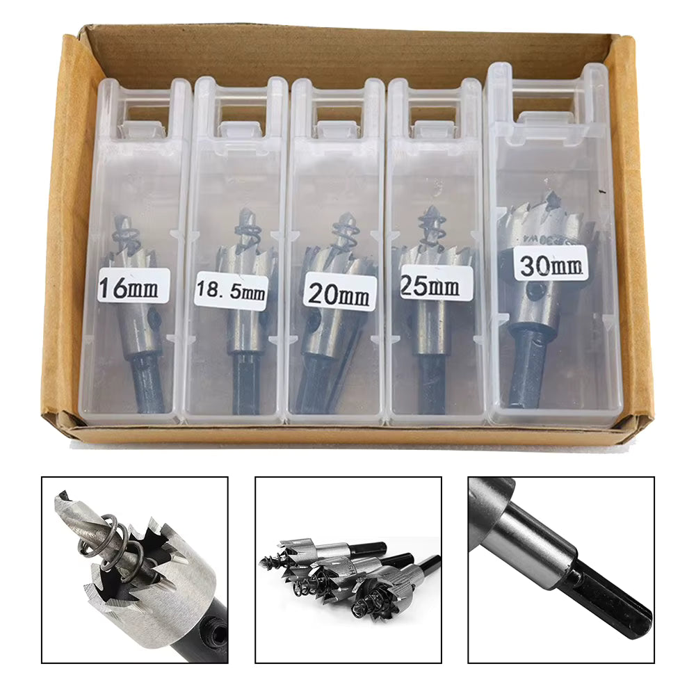 Set burgija od 5 komada za brzo bušenje metala, aluminijuma i fiberglasa