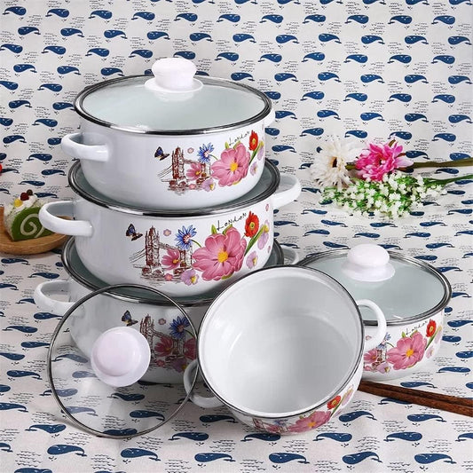 Set Emajliranih Šerpi – 5 Delova