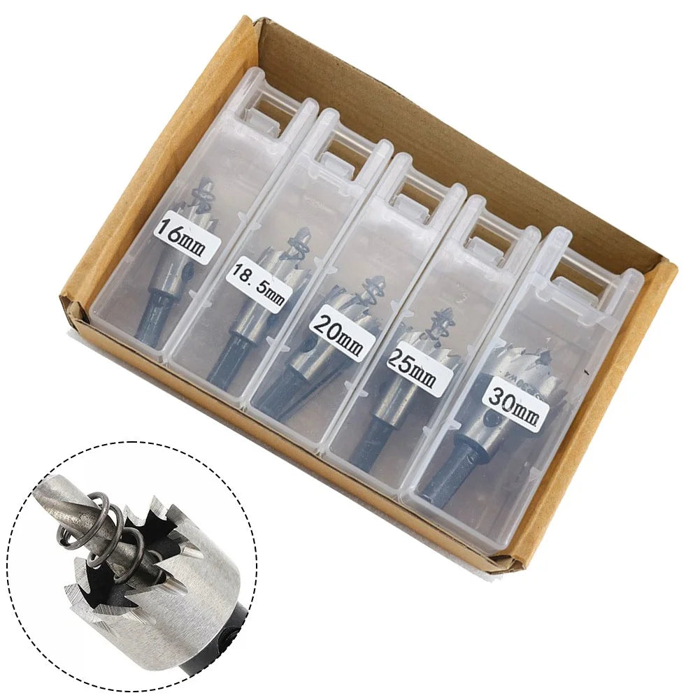 Set burgija od 5 komada za brzo bušenje metala, aluminijuma i fiberglasa