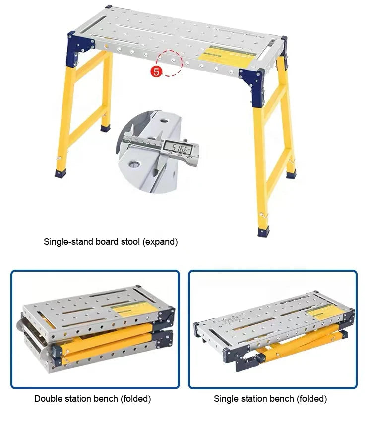 Sklopiva Radna Platforma sa Podesivom Visinom