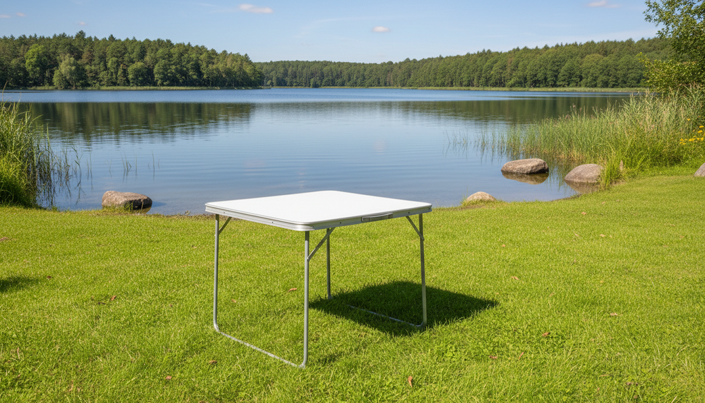 Sklopivi sto 50x70 cm – Prenosivi sto sa metalnom konstrukcijom za proslave i kampovanje