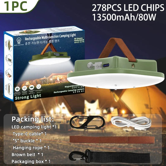 Solarna kamperska lampa za šator
