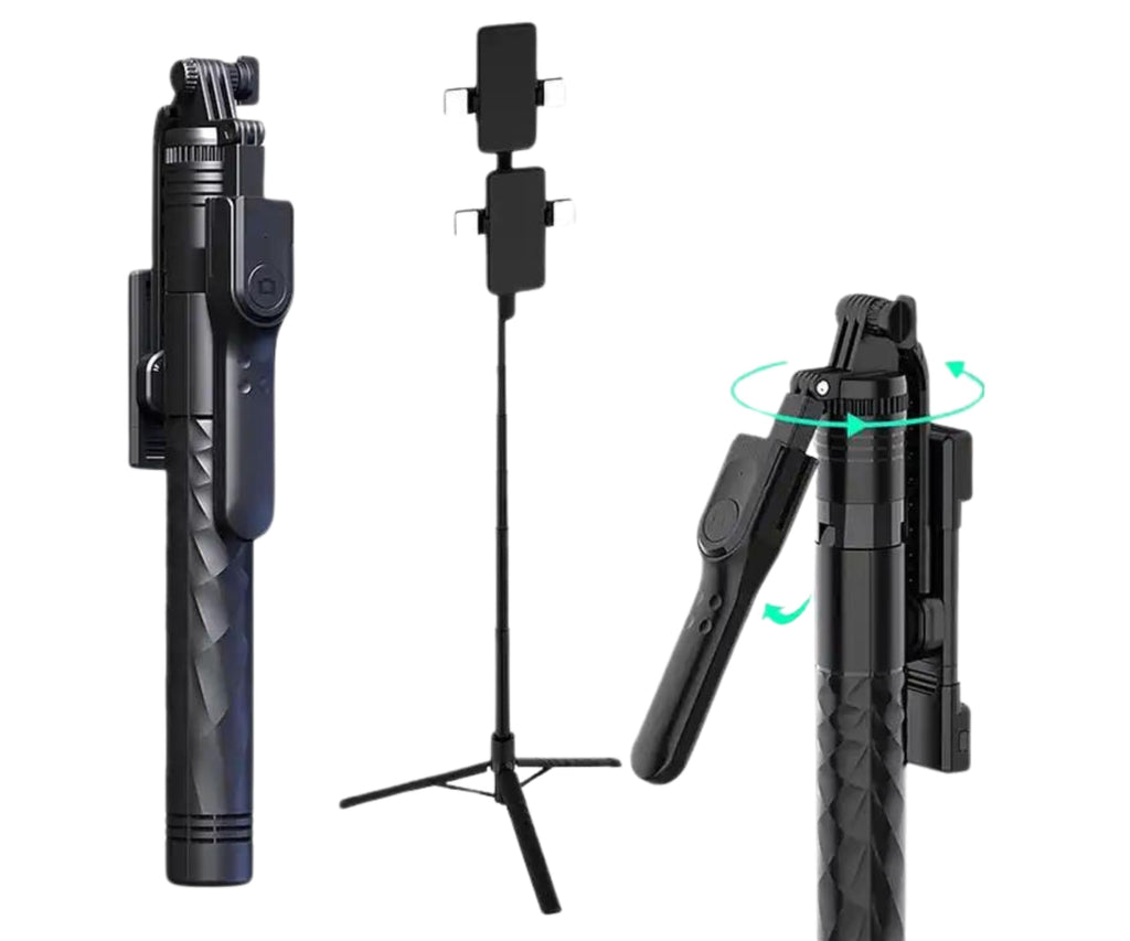 Stabilizator Gimbal za 1 ili 2 telefona sa led svetlom