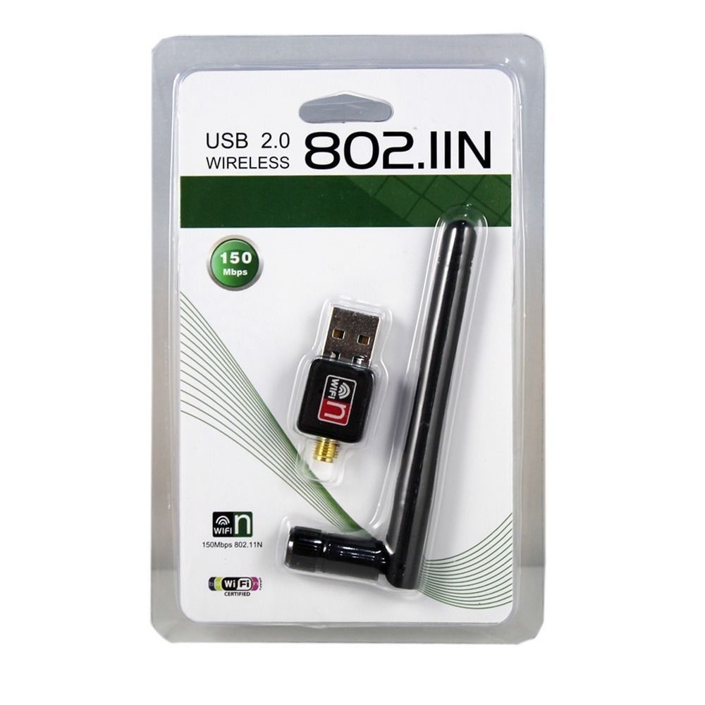 Bežični USB WiFi Adapter 150 Mbps – Adapter sa Antenom za Stabilnu Konekciju