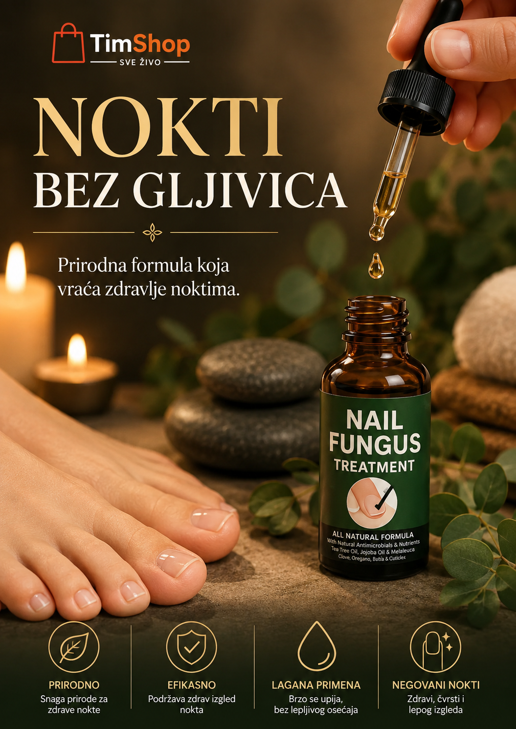 Ulje za Negu Noktiju i Stopala 3u1 1+1 GRATIS – Prirodna Nega Noktiju i Kože Stopala