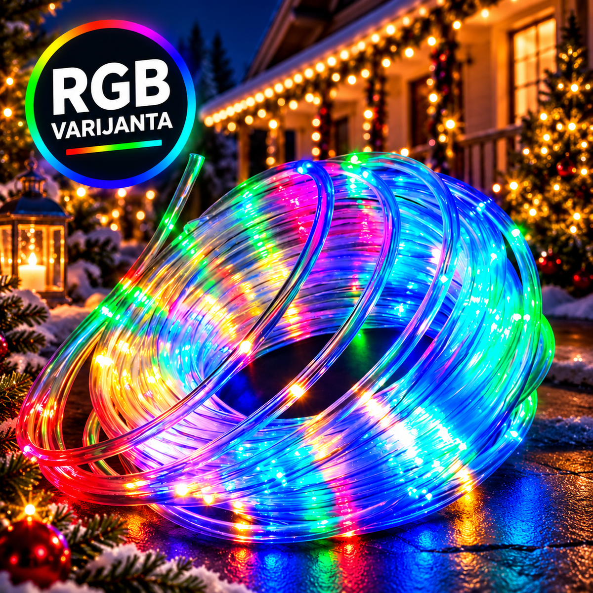 Novogodišnje LED crevo RGB 10m