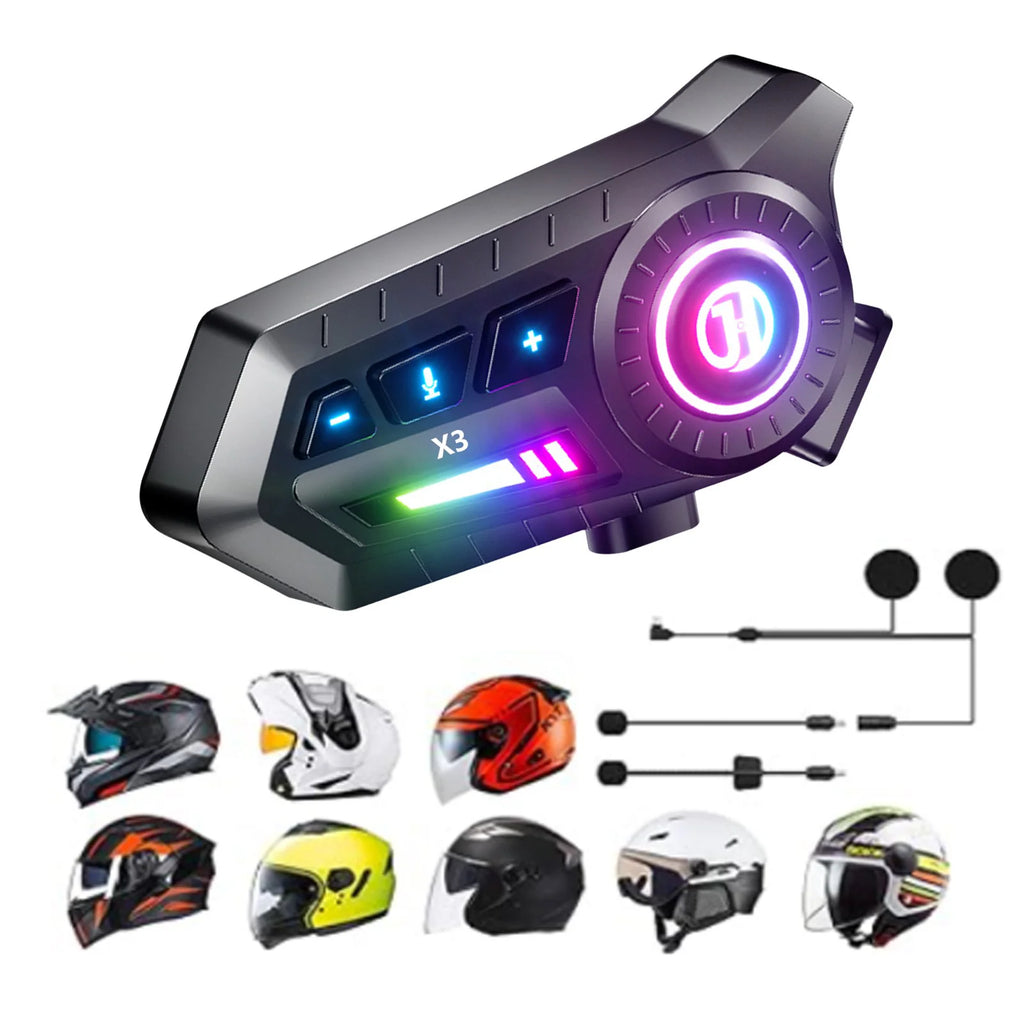 X3 Bluetooth Komunikator za Moto Kacigu – Handsfree Slušalice za Vožnju i Pozive