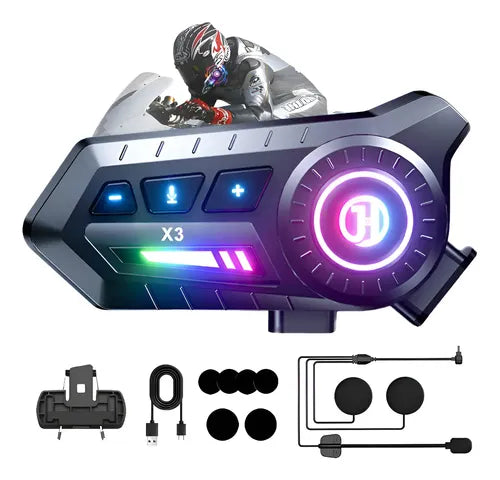 X3 Bluetooth Komunikator za Moto Kacigu – Handsfree Slušalice za Vožnju i Pozive