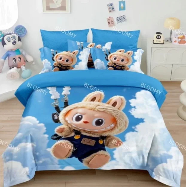 LABUBU 5D Dečija Posteljina za Singl Krevet – 3D Premium Set 140x200