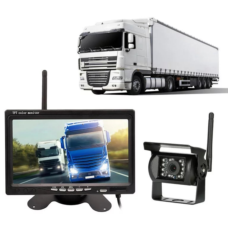 7" Monitor i WiFi Bežična Kamera za Kamion i Kombajn – HD Sistem za Rikverc i Nadzor
