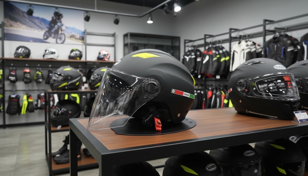 Moto Kaciga sa Vizirom – Zaštitna Kaciga za Motor i Skuter (Bela i Crna)