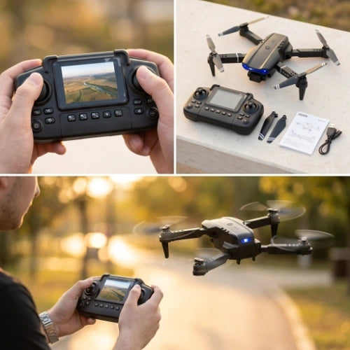 Dron E99 Max sa Ugrađenim Ekranom – HD Kamera, Live Prikaz i Stabilan Let