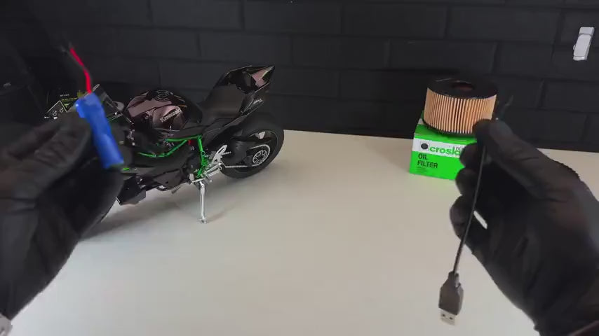 Kawasaki Ninja H2R Miniatura Motora