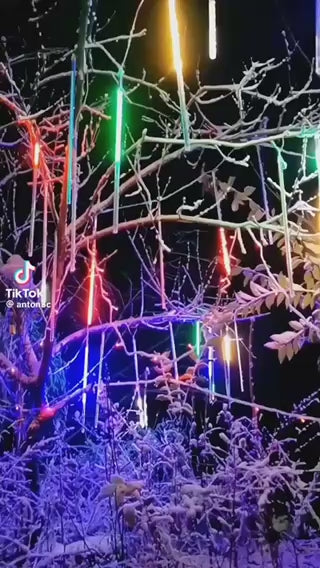 RGB Meteorska ledena kisa Novogodisnje lampice