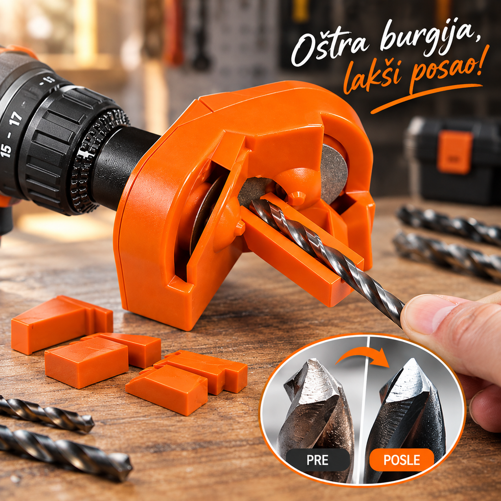 Višenamenski oštrač za burgije
