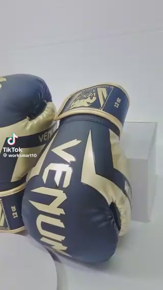 Rukavice za boks Venum crno zlatne