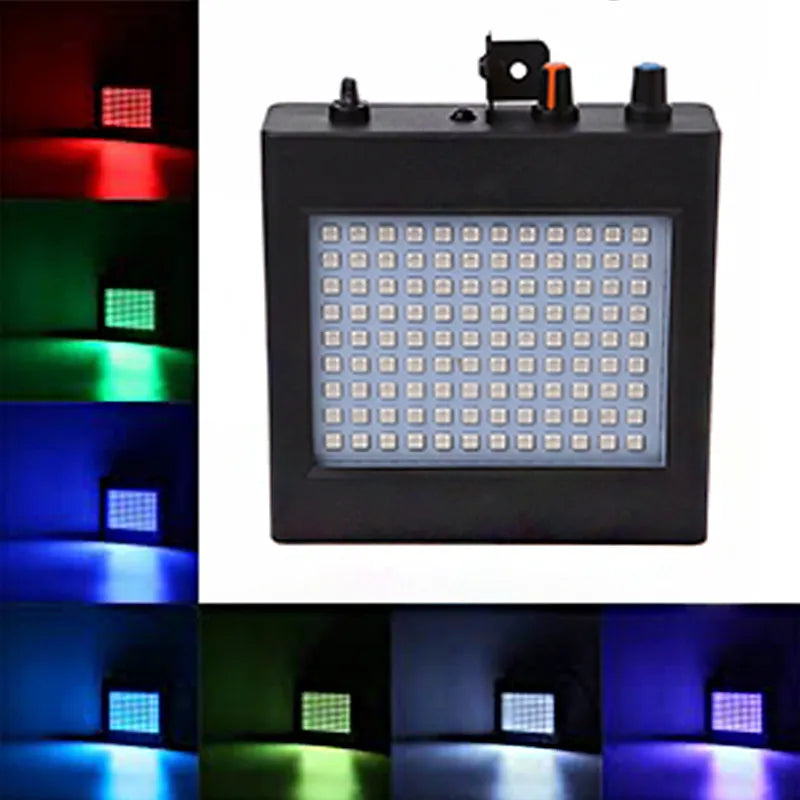 RGB LED Stroboskop sa USB i MP3 – Party Svetlo za Disko Efekte i Proslave
