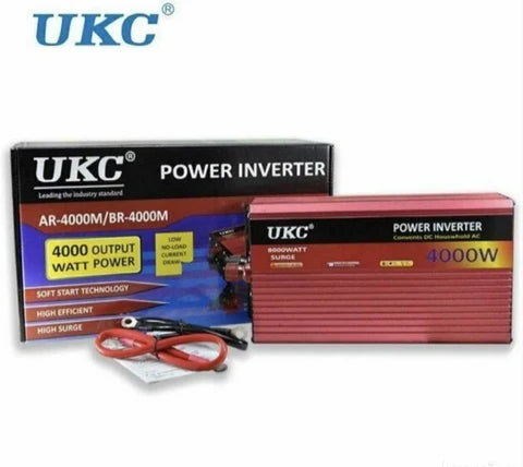Inverter Pretvarač Napona 12V na 220V 4000W – Snažan Power Inverter za Auto, Kamion i Kampovanje