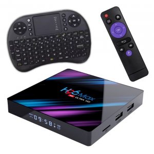 Android TV Box H96 Max 4GB+32GB Android 11+Svetl tastatura